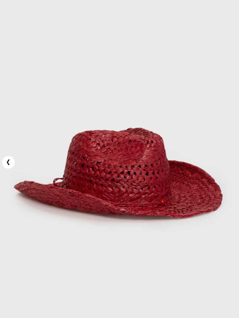 Cowboy hat red hand-painted su - Cowboy Hat Straw recension och pris