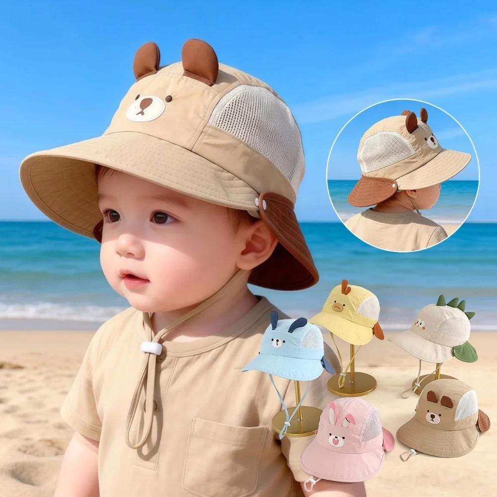 Cute Cartoon Baby Beach Hat wi - Visor Sun Hat recension och pris